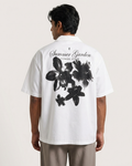 SUMMER GARDEN Cuban Collar Shirt | Floral Graphic Button-Down