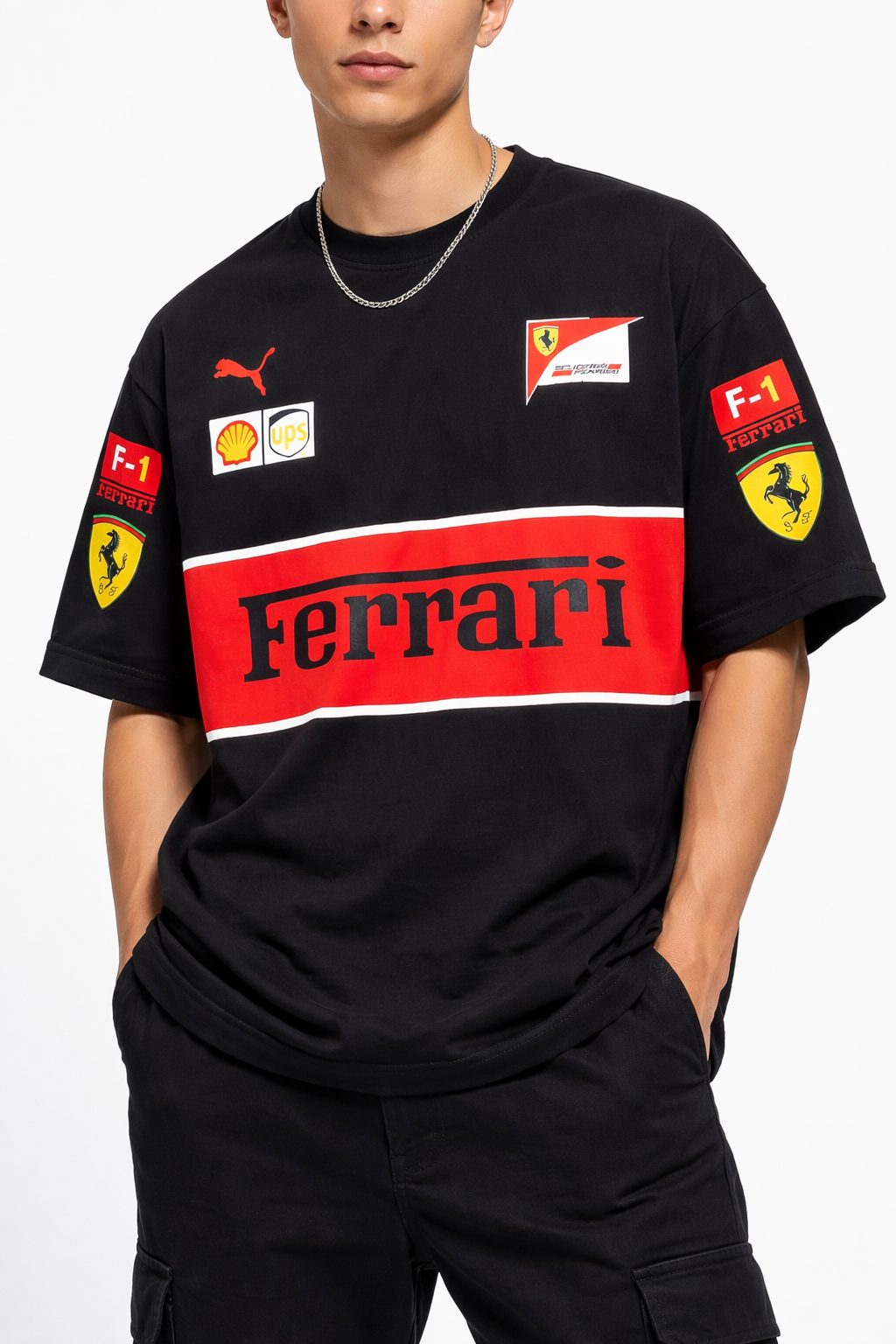 Ferrari Style Oversized T-Shirt