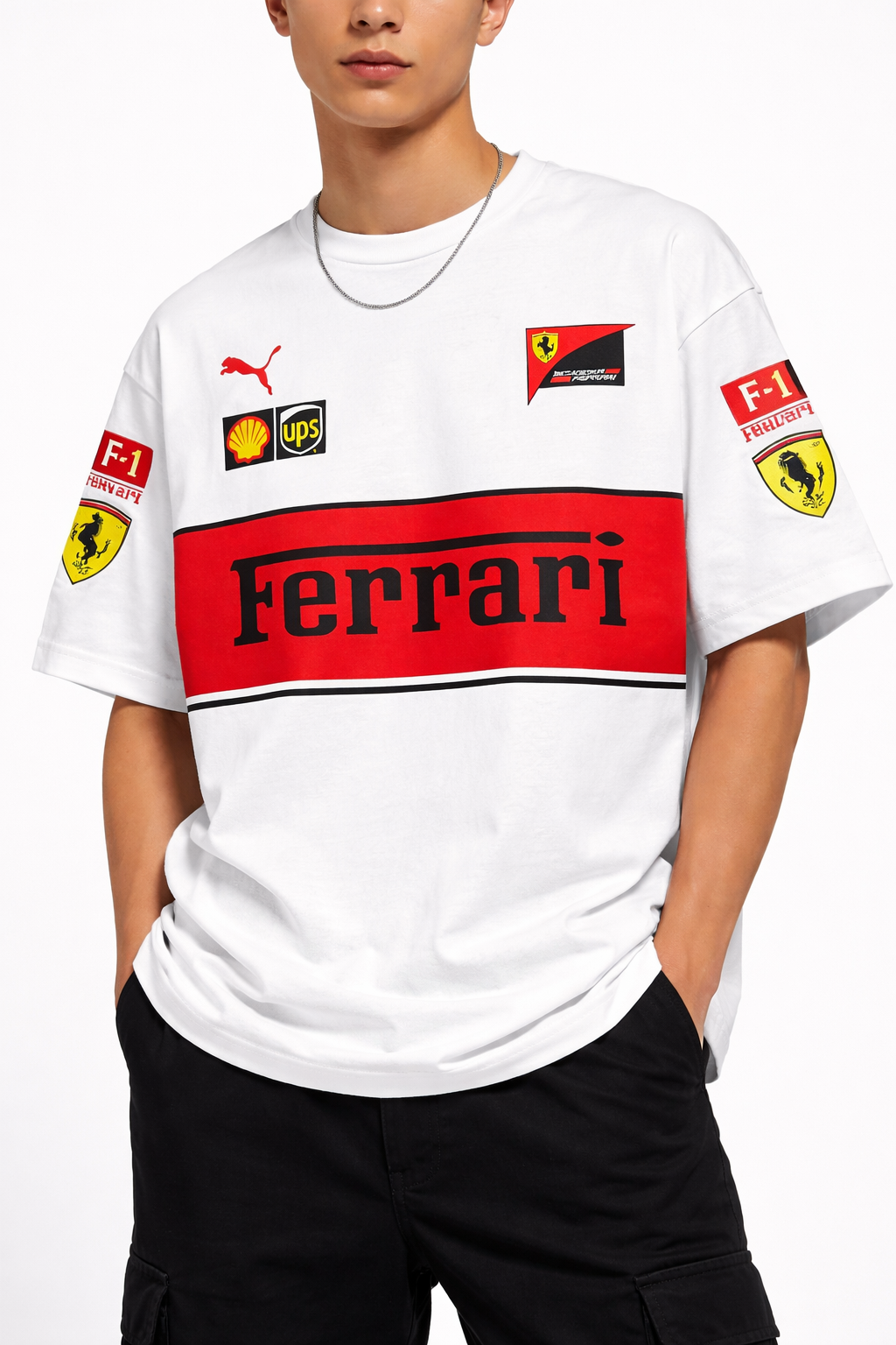 Ferrari Style Oversized T-Shirt