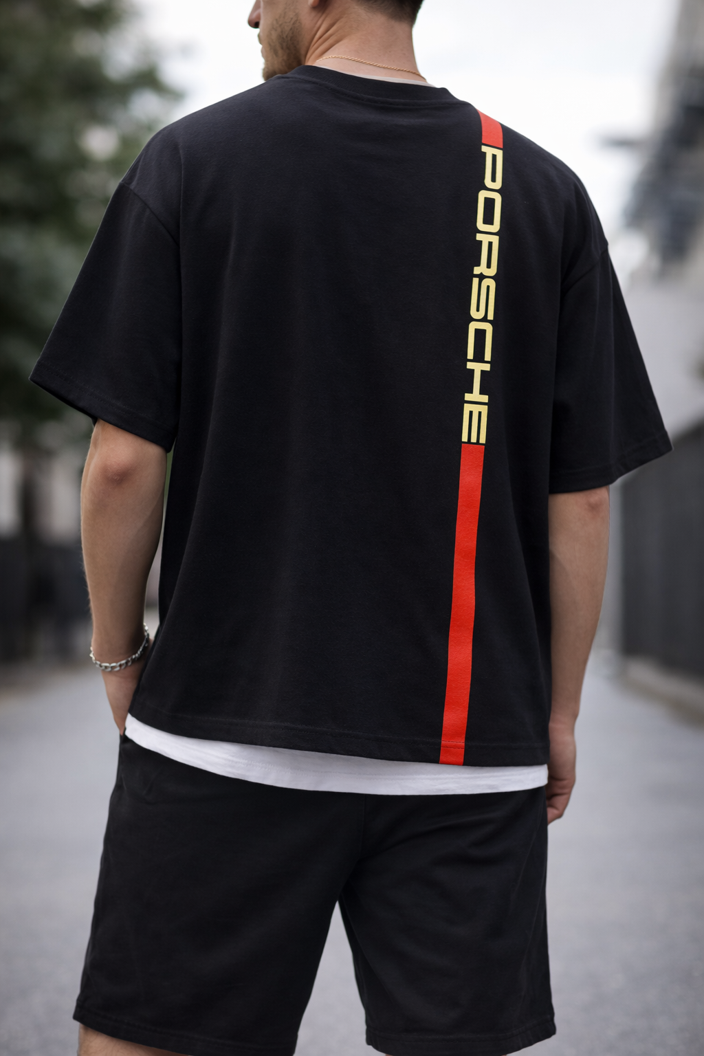 Porsche Vertical Stripe T-Shirt