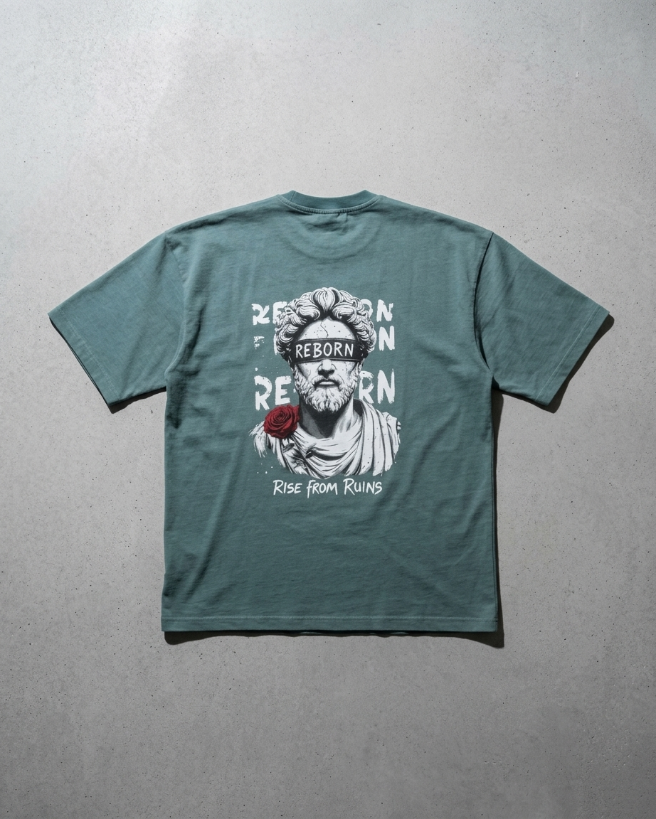 REBORN Oversized Graphic T-Shirt