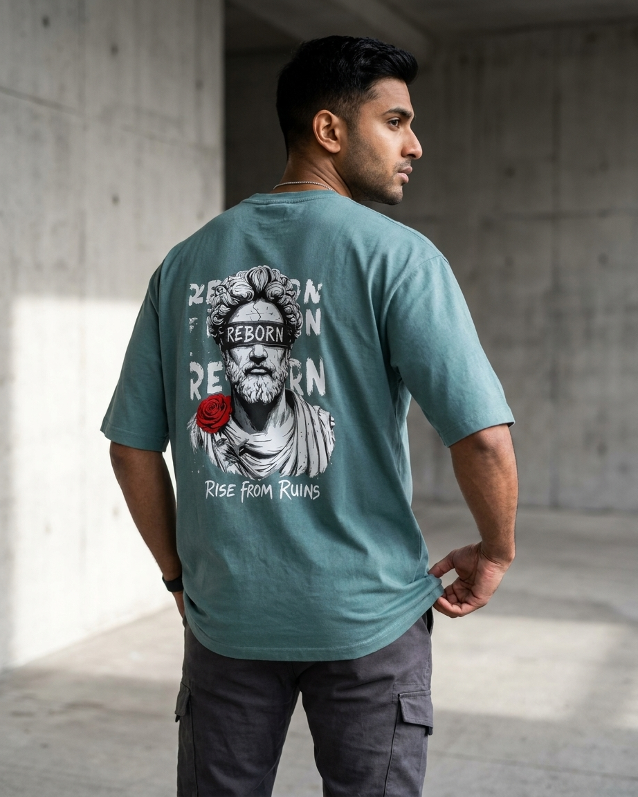 REBORN Oversized Graphic T-Shirt
