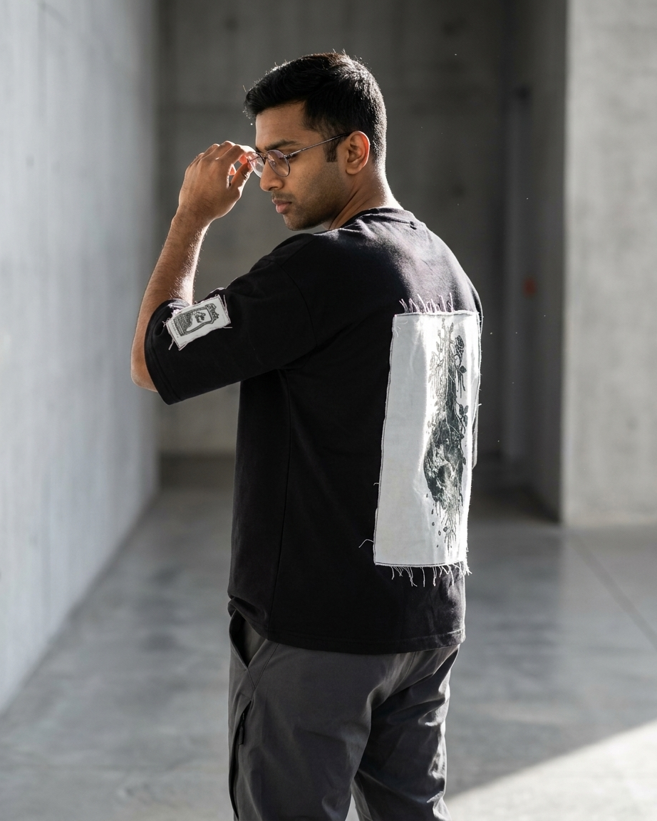 TRUE LOVE Gothic Skull Oversized T-Shirt